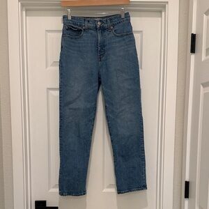 MADEWELL 90”s straight crop jeans 26